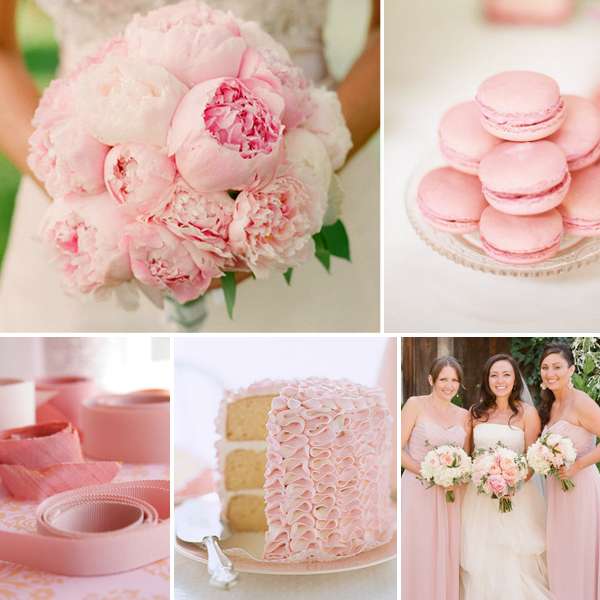 This is one of our favorite color schemes blushes pale pinks combined 